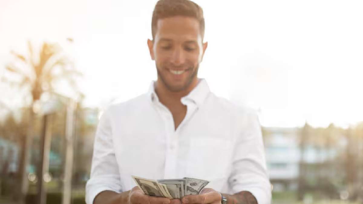 Young professional planning monthly budget and savings