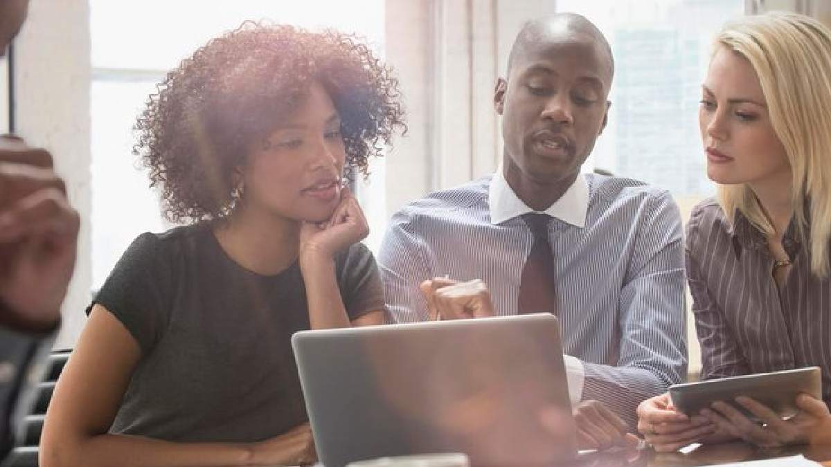 Business team managing corporate risks