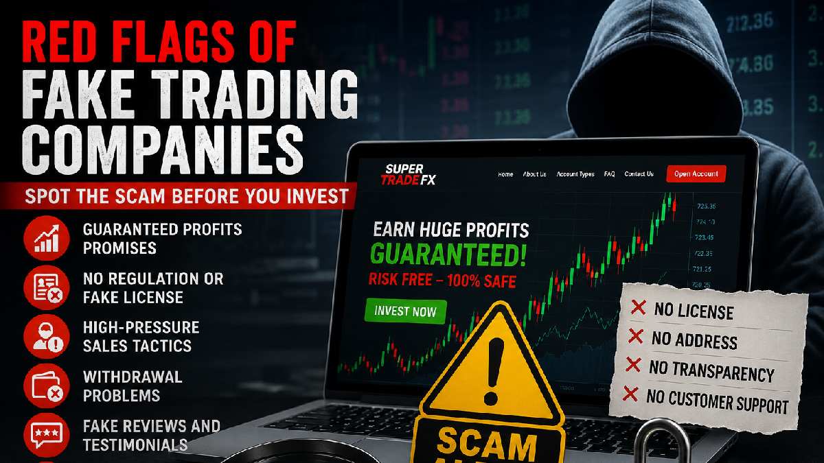Investor spotting fake online trading platform