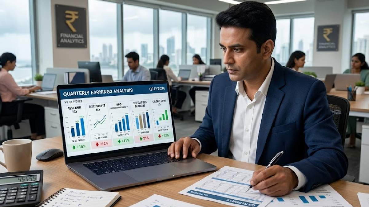 Stock market quarterly results analysis