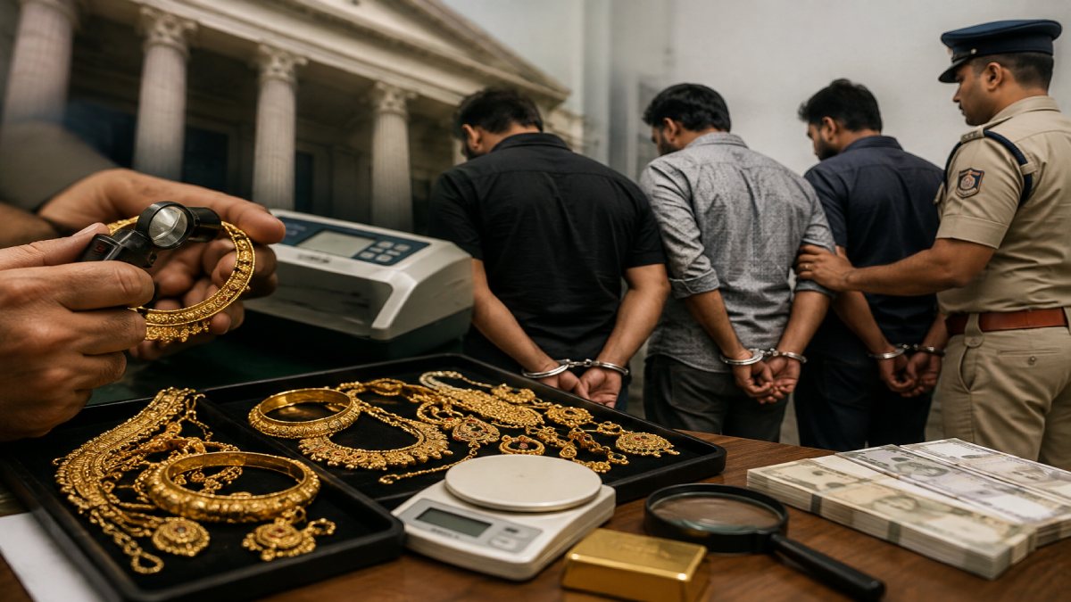 Bengaluru Gold Loan Scam: Three Held for ₹1.5 Crore Fraud Using Fake Gold Jewellery