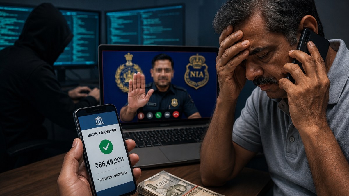 Badlapur Cyber Fraud: 58-Year-Old Duped of ₹86.49 Lakh in Fake NIA Digital Arrest Scam
