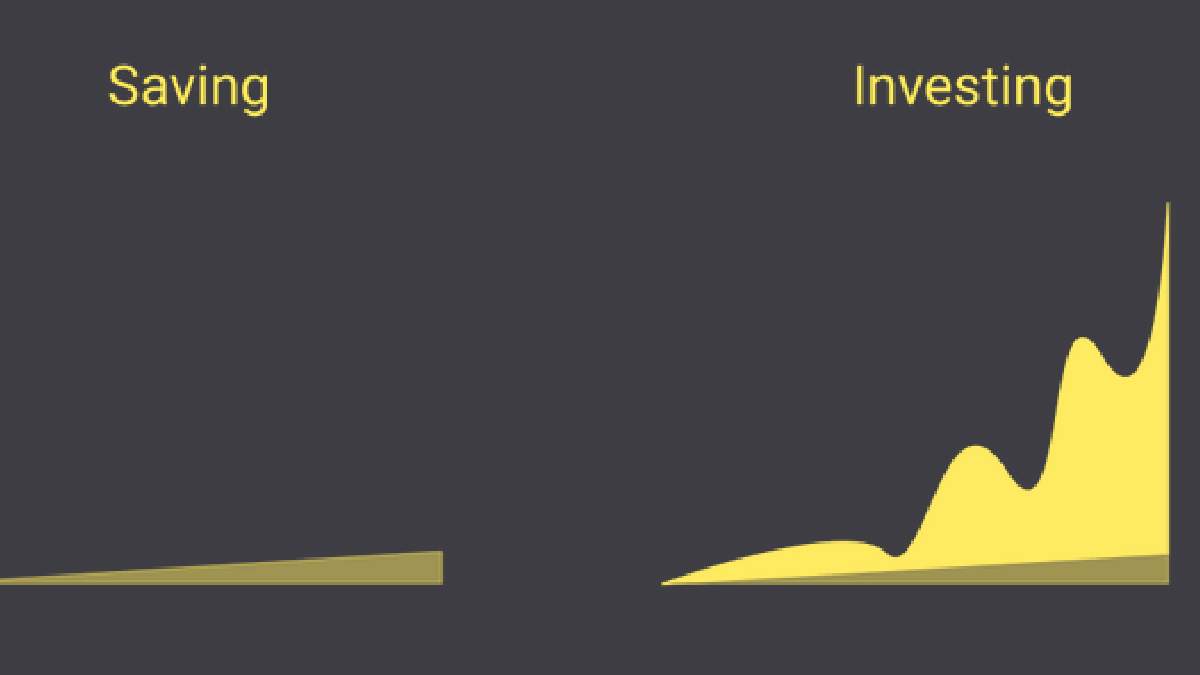 Saving and investing financial planning concept