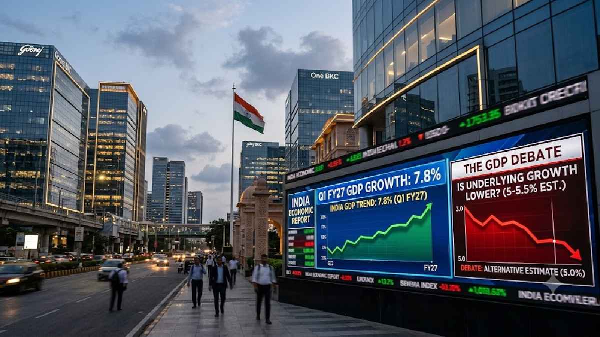 India Q1 FY27 GDP growth data