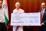SBI Hands Over ₹8,813 Crore Dividend Cheque