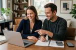 Young professional planning finances and investments