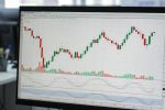 Stock market candlestick chart displayed on a trading platform